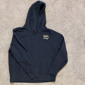 Classic Black Hoodie with Embroidered Logo